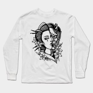 Geisha by Digent.ink Long Sleeve T-Shirt